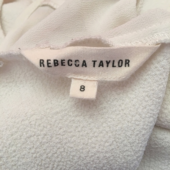 Rebecca Taylor White Blouse Size 8 - Picture 6 of 7